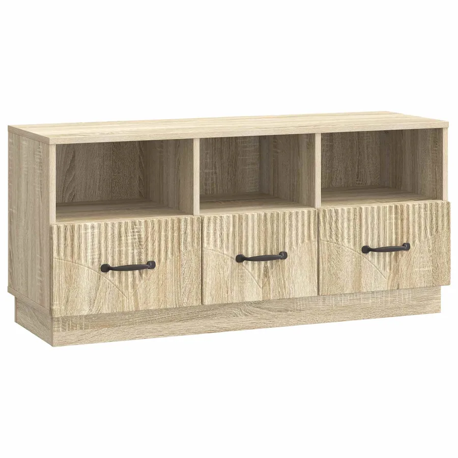 Meuble TV Chêne Sonoma 102 x 34,5 x 47 cm Bois d'ingénierie - 2
