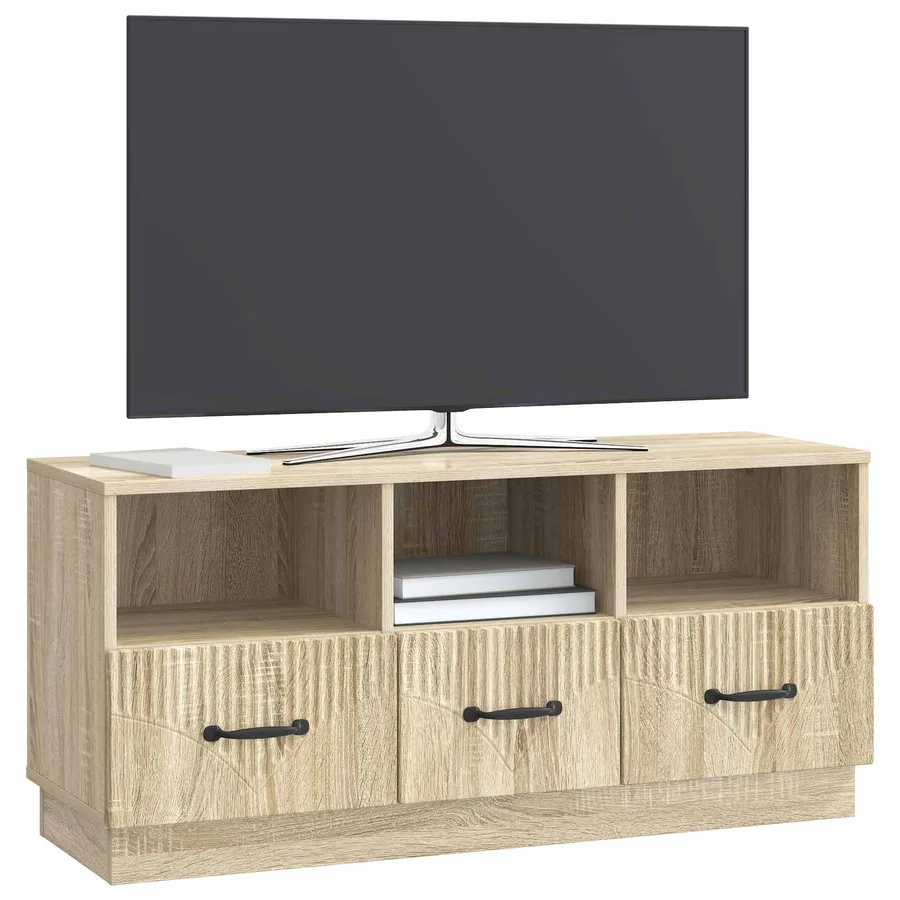 Meuble TV Chêne Sonoma 102 x 34,5 x 47 cm Bois d'ingénierie - 3