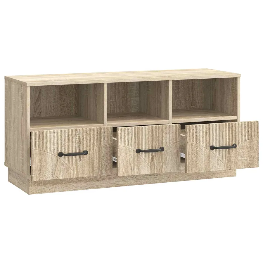 Meuble TV Chêne Sonoma 102 x 34,5 x 47 cm Bois d'ingénierie - 5