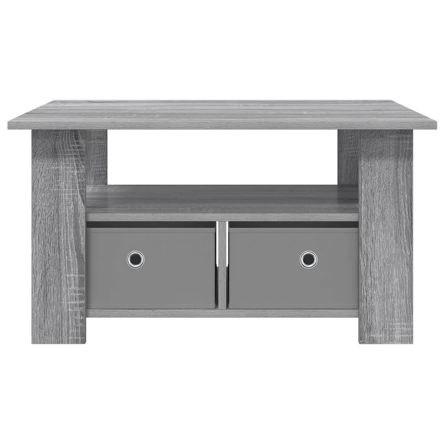 Table basse Gris Sonoma 77 x 55 x 42 cm Bois d'ingénierie - 5