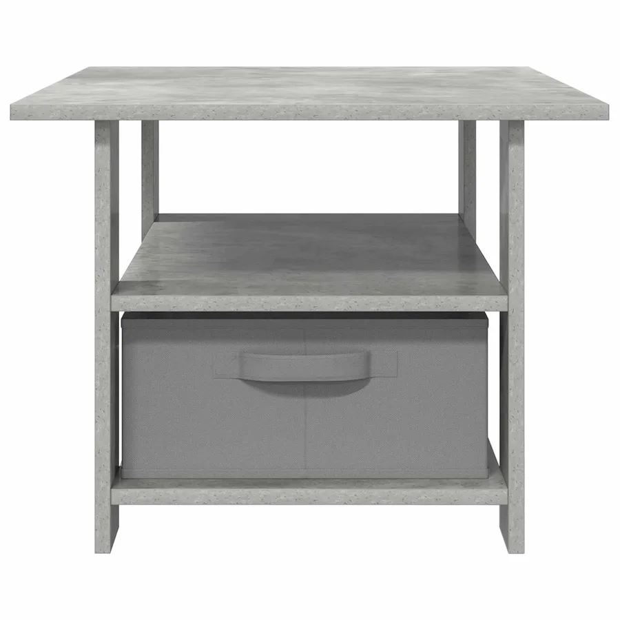 Table basse Gris béton 77 x 55 x 42 cm Bois d'ingénierie - 6