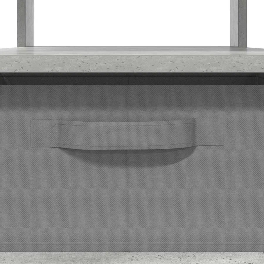 Table basse Gris béton 77 x 55 x 42 cm Bois d'ingénierie - 9