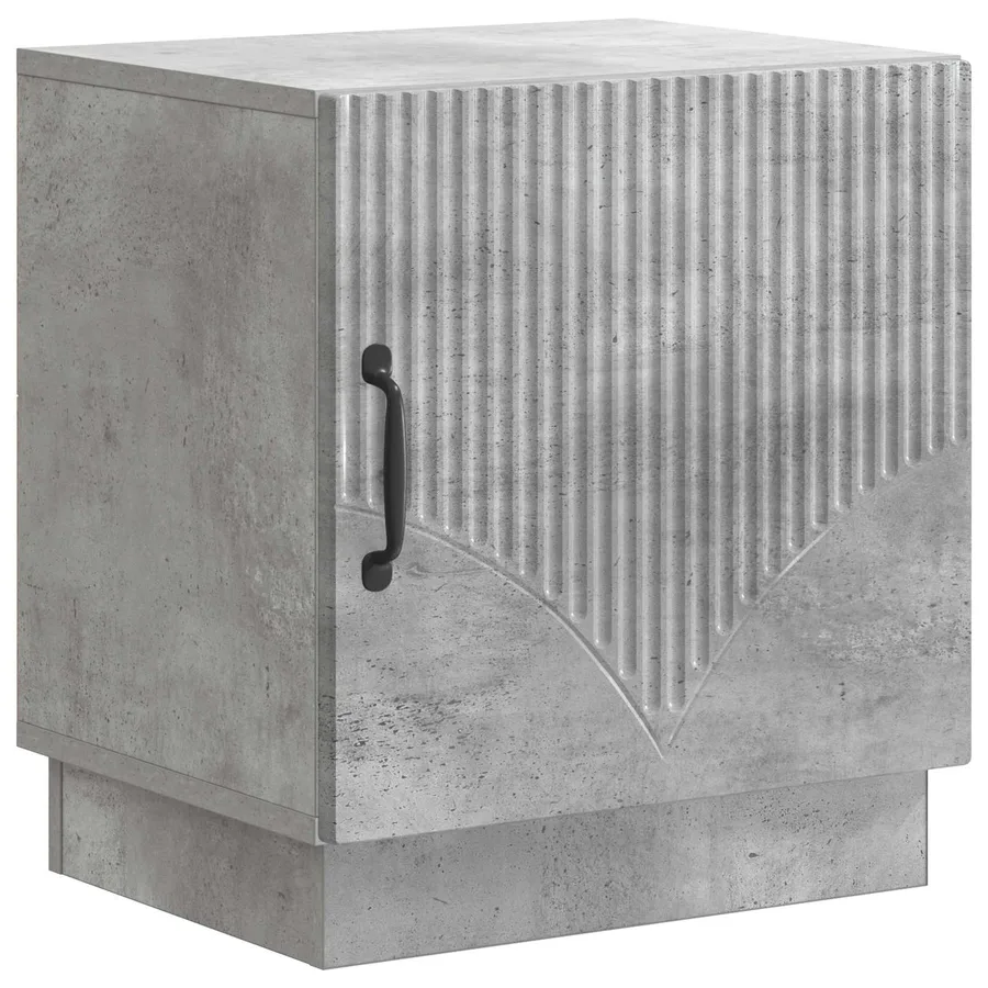 Table de chevet 2 pcs Gris Béton 43 x 34,5 x 47 cm - 5