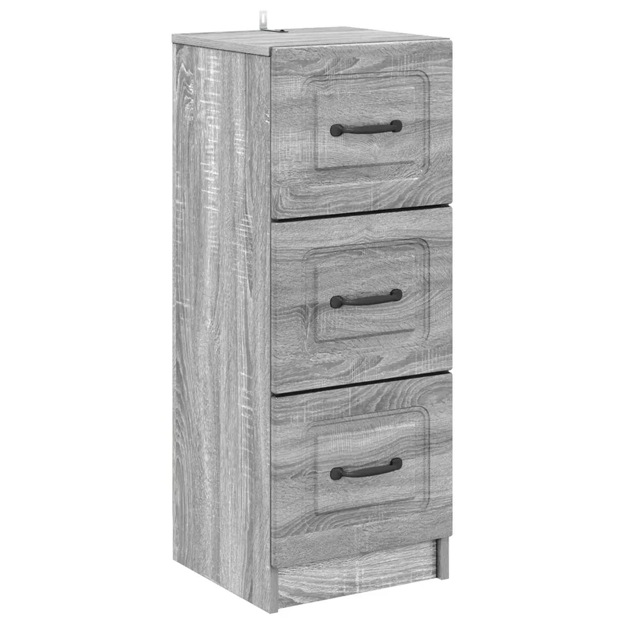 Armoire à tiroirs Sonoma gris 33 x 34,5 x 87 cm - 2