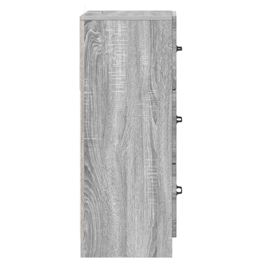 Armoire à tiroirs Sonoma gris 33 x 34,5 x 87 cm - 7