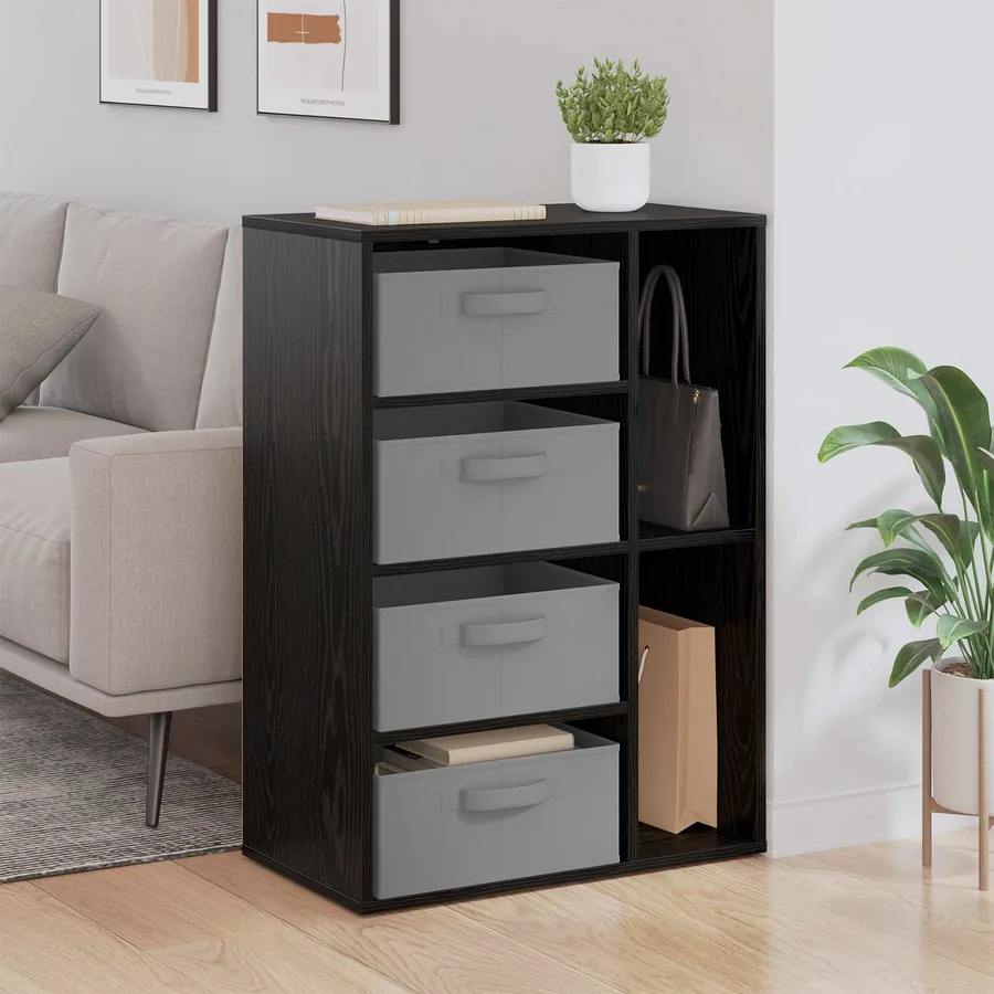 Buffet Chêne noir 60 x 33,5 x 84 cm