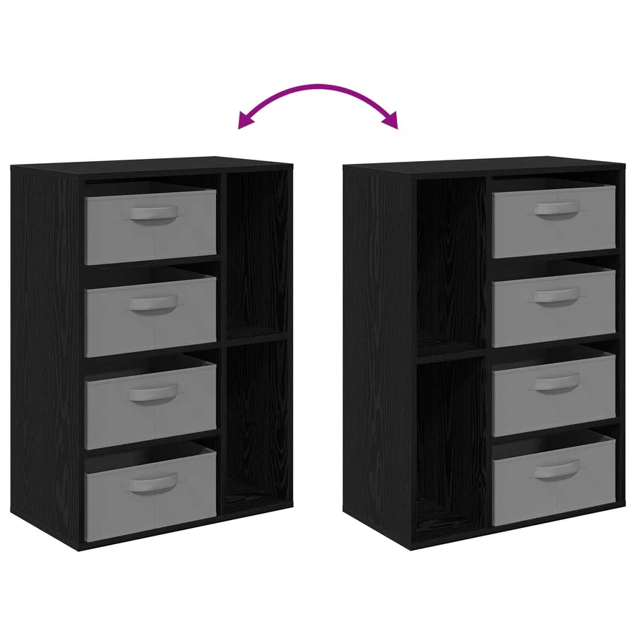 Buffet Chêne noir 60 x 33,5 x 84 cm - 13