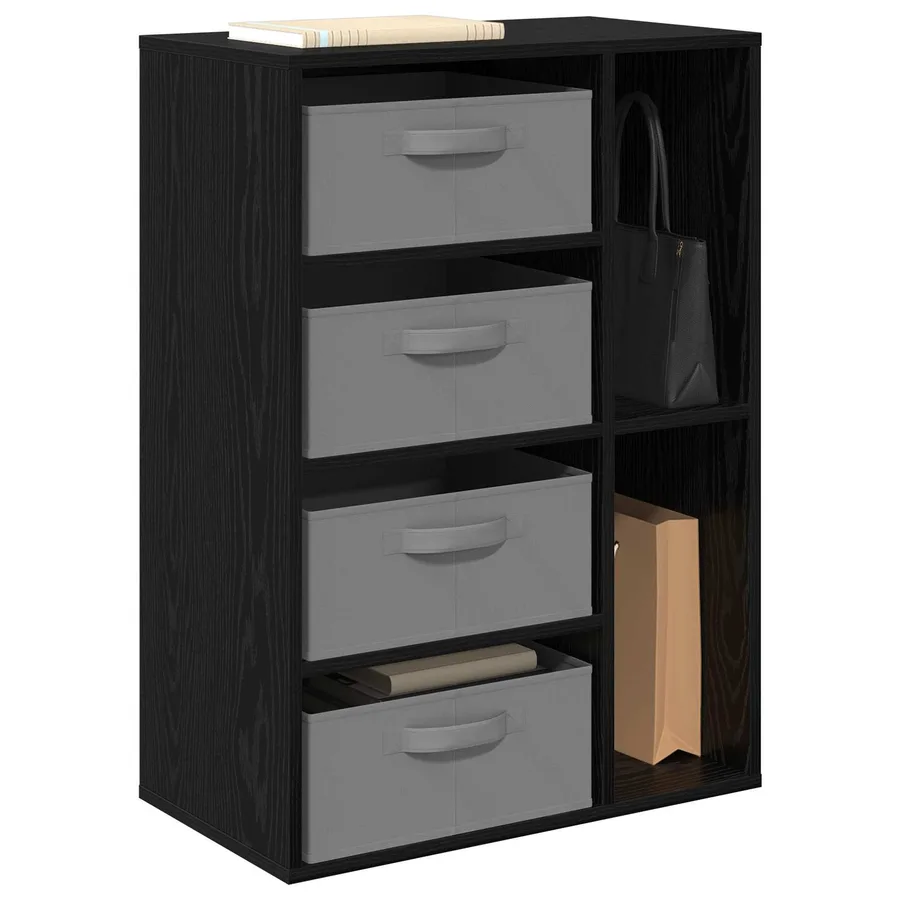 Buffet Chêne noir 60 x 33,5 x 84 cm - 3