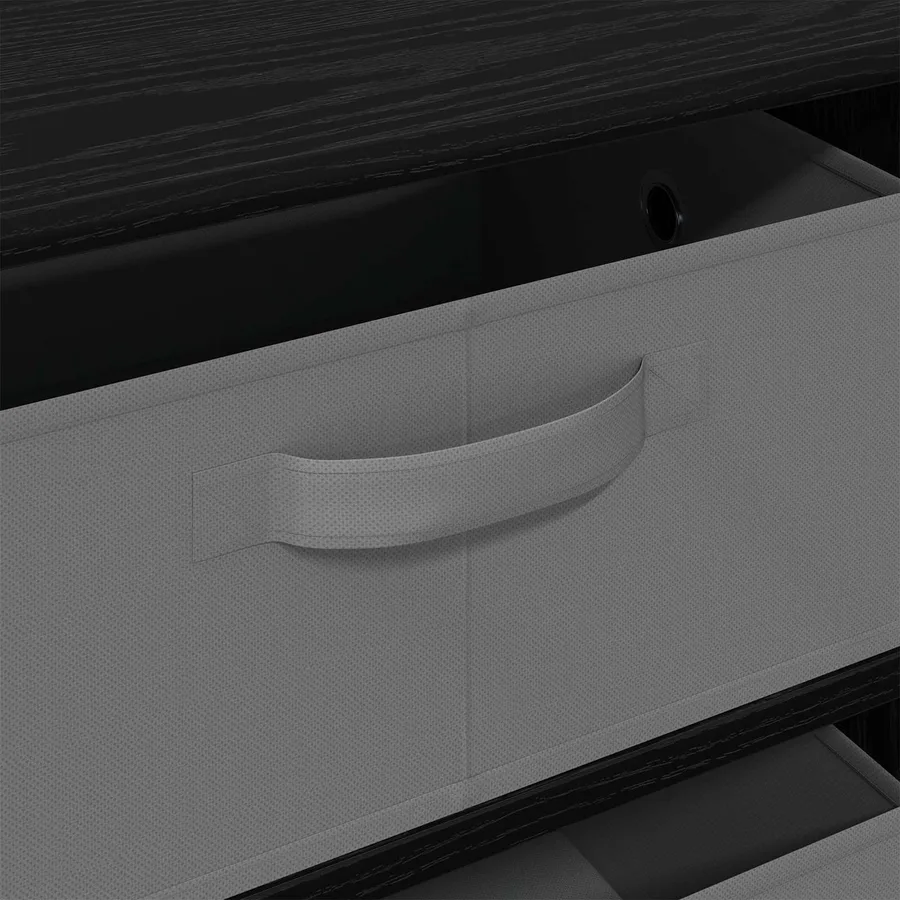 Buffet Chêne noir 60 x 33,5 x 84 cm - 8