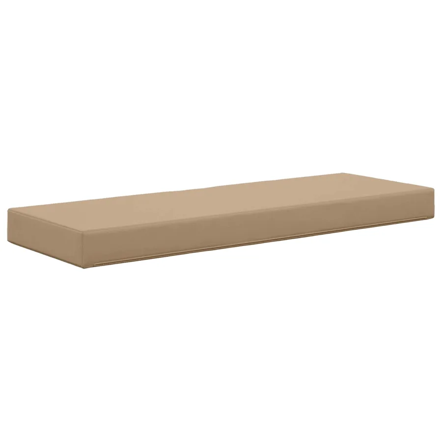 Coussin de Siège d'Extérieur Taupe 111,5 x 40 x 8 cm - 5