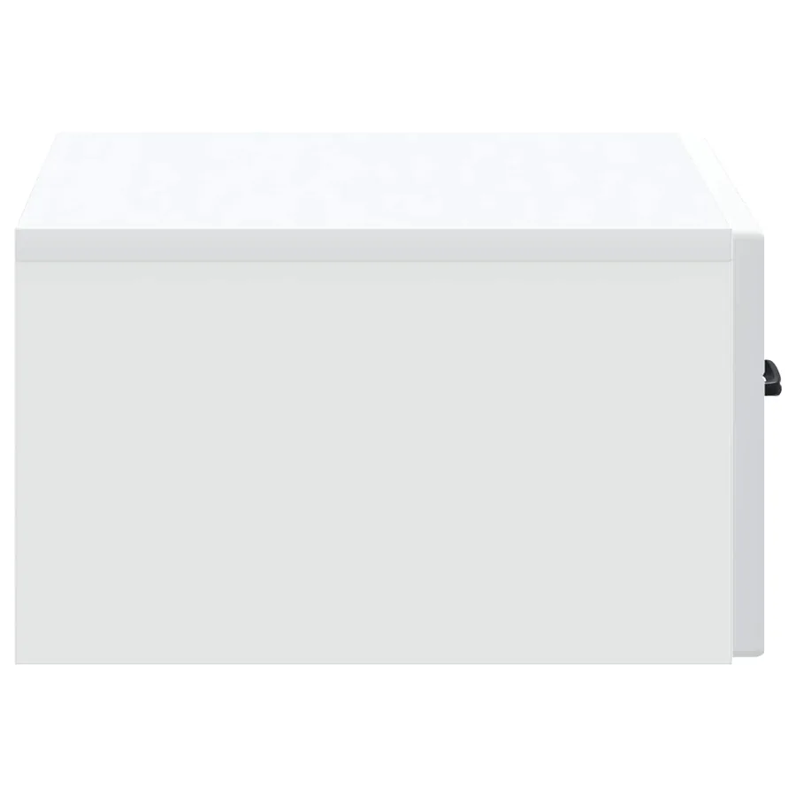 Cabinet de chevet mural avec tiroir Blanc 49 x 34,5 x 20 cm - 6