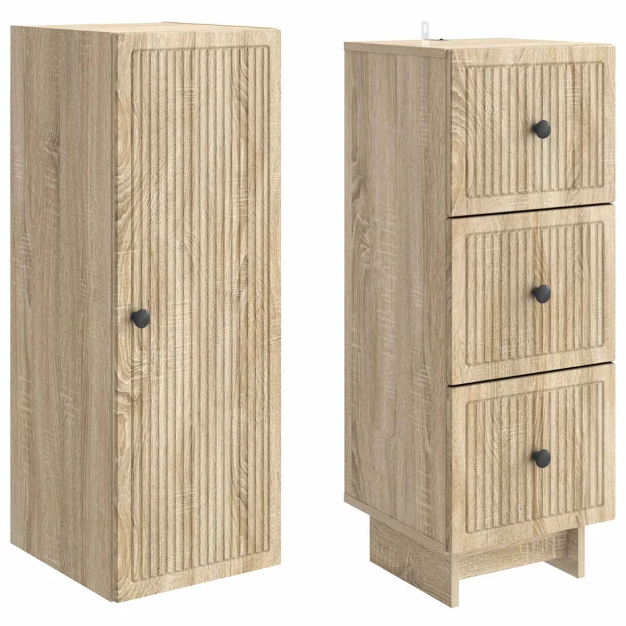 Ensemble de Meubles 2 pcs 33 x 34,5 x 90 cm Bois d'ingénierie - 4