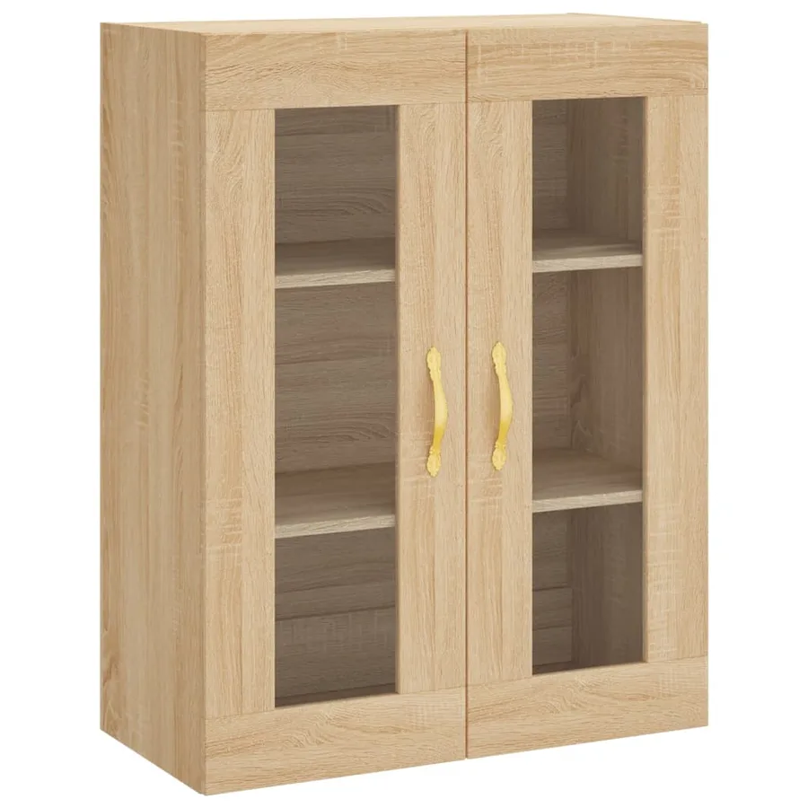 Armoires murales 2 pcs chêne sonoma bois d'ingénierie - 5