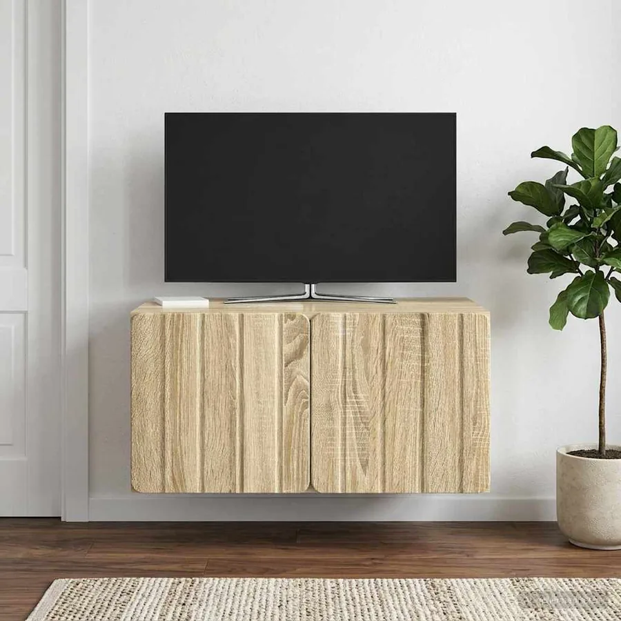 Meuble TV mural 59,5 x 41 x 30 cm Chêne Sonoma