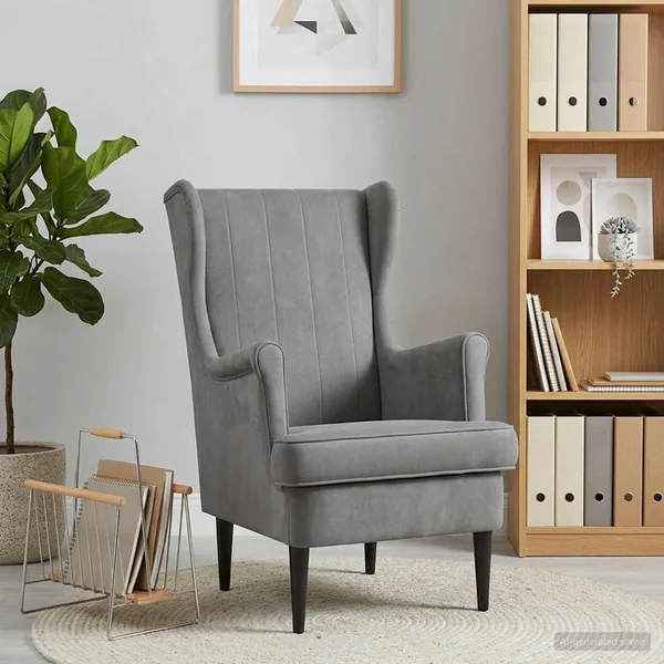 Fauteuil Gris foncé Velours