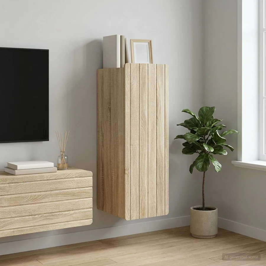 Armoire Murale Chêne Sonoma 33 x 34,5 x 94 cm Bois d'ingénierie