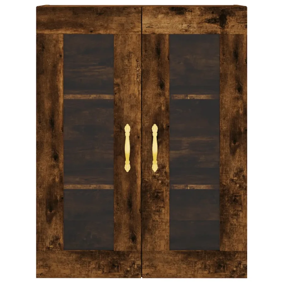 Armoires murales 2 pcs chêne fumé bois d'ingénierie - 6