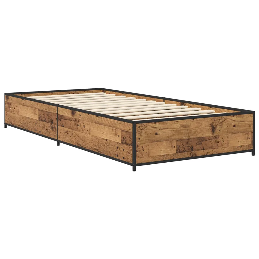 Cadre de lit Bois ancien 80 x 200 cm Bois d'ingénierie - 2