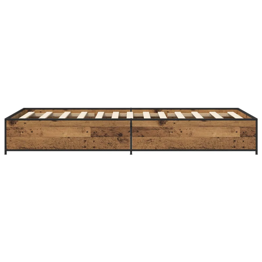 Cadre de lit Bois ancien 80 x 200 cm Bois d'ingénierie - 4