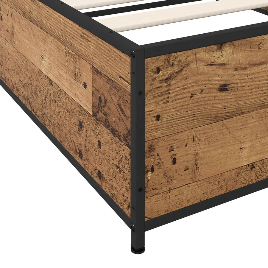 Cadre de lit Bois ancien 80 x 200 cm Bois d'ingénierie - 5