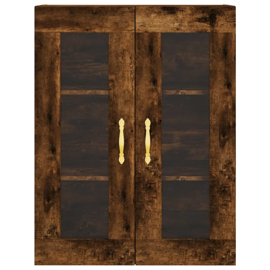 Armoire murale chêne fumé 69,5x34x90 cm - 7