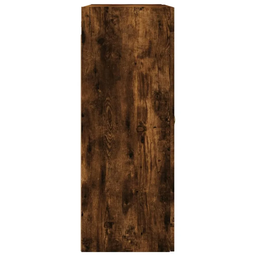 Armoire murale chêne fumé 69,5x34x90 cm - 8