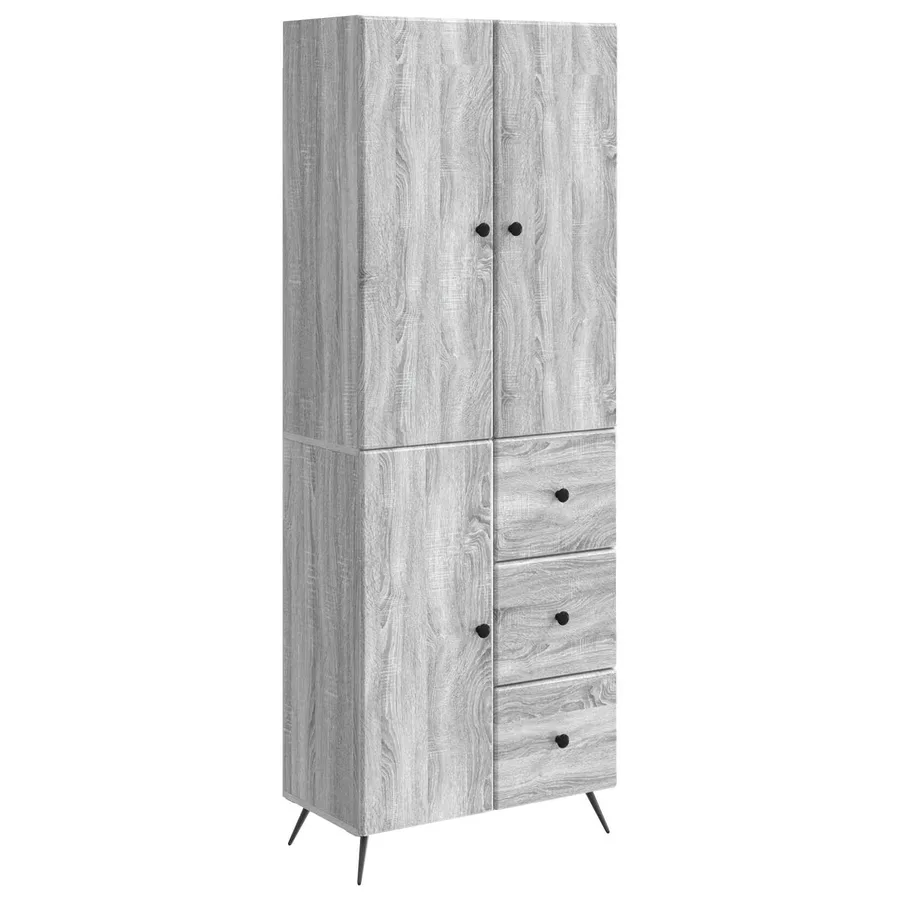 Ensemble de Meubles 2 pcs Sonoma gris Bois d'ingénierie - 2