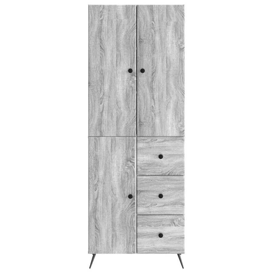Ensemble de Meubles 2 pcs Sonoma gris Bois d'ingénierie - 5