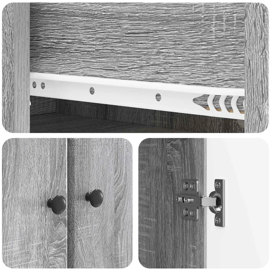 Ensemble de Meubles 2 pcs Sonoma gris Bois d'ingénierie - 8