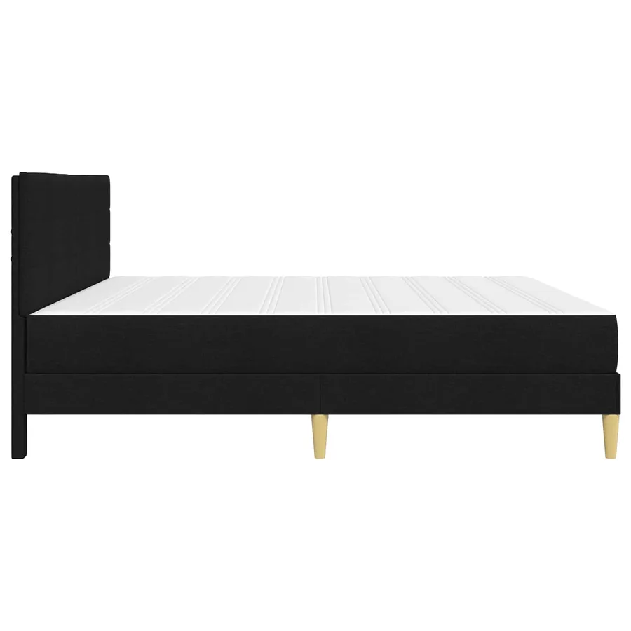 Cadre de lit Noir 200 x 200 cm Polyester - 7