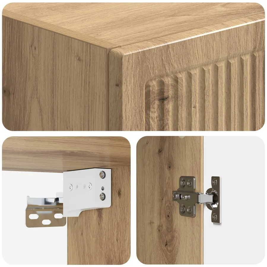 Armoire Murale 33 x 34,5 x 90 cm Bois d'ingénierie - 7