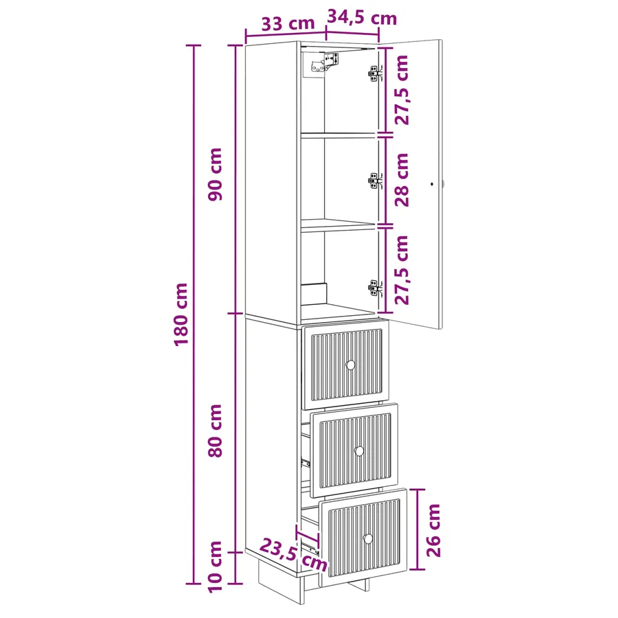 Ensemble de Meubles 2 pc Bois d'ingénierie - 10