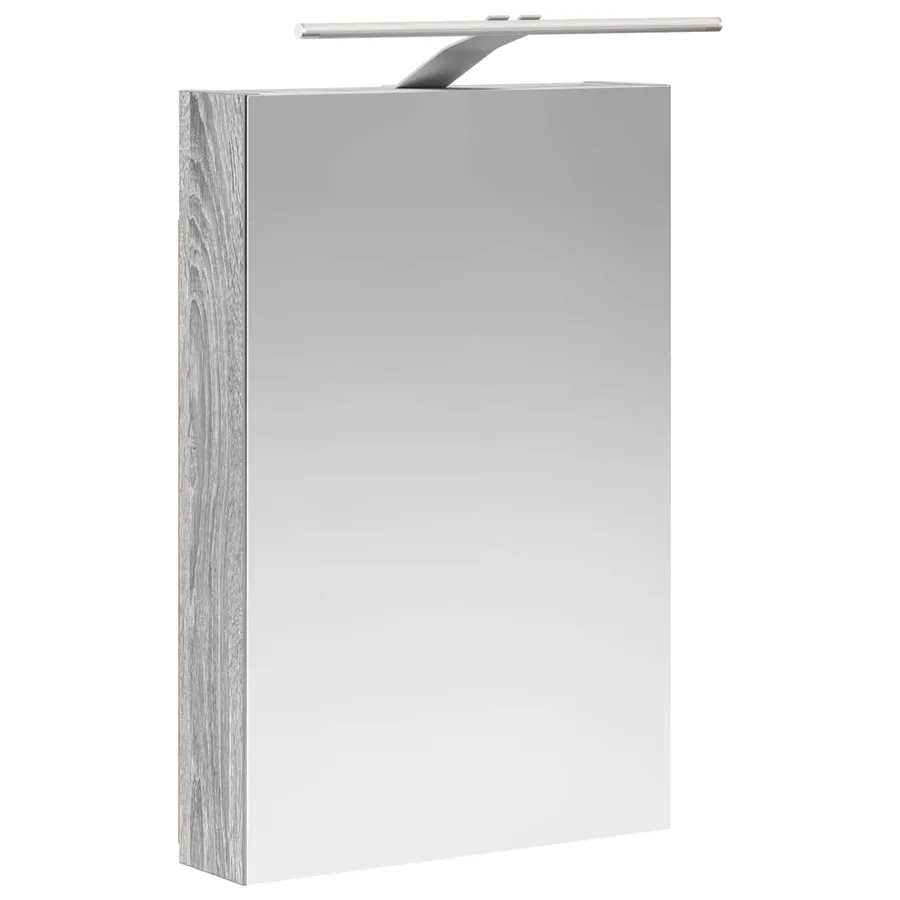 Ensemble de mobilier de salle de bain 5 pcs Sonoma gris - 5