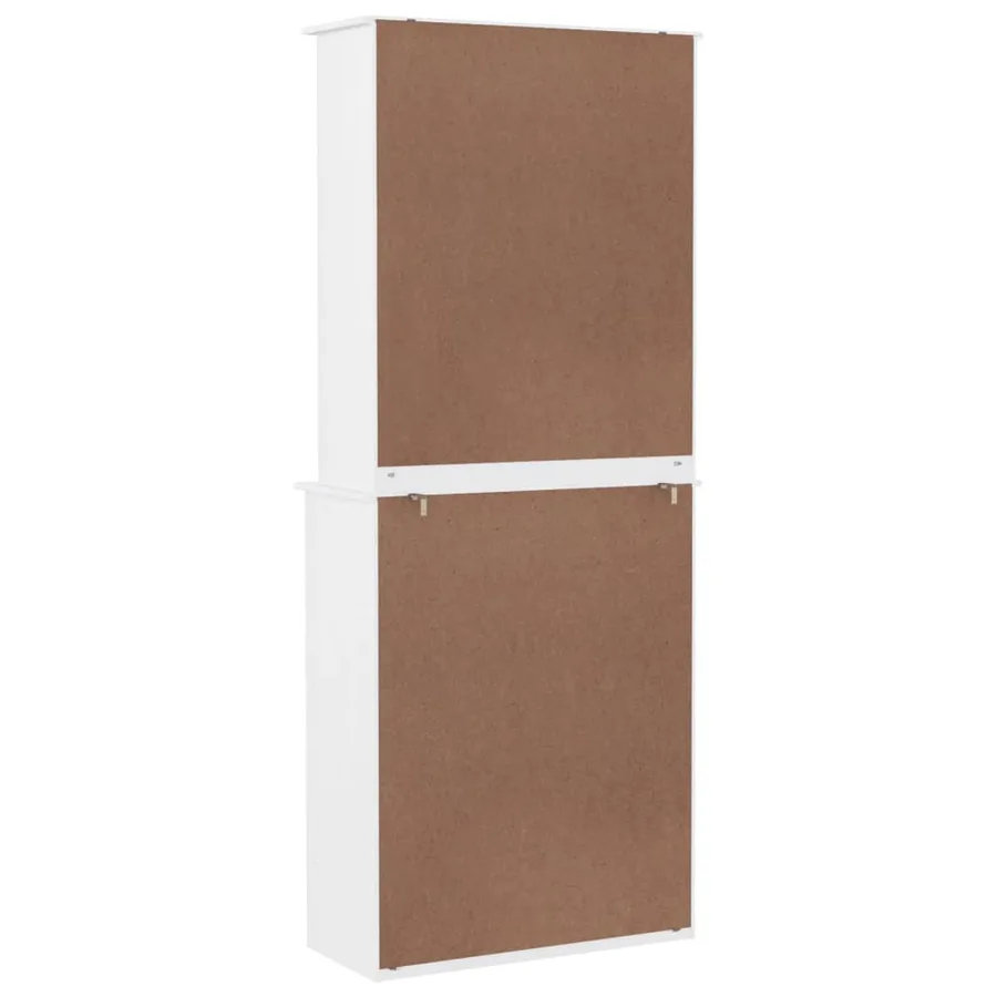 Buffet ALTA blanc 77x35x188 cm bois massif de pin - 6