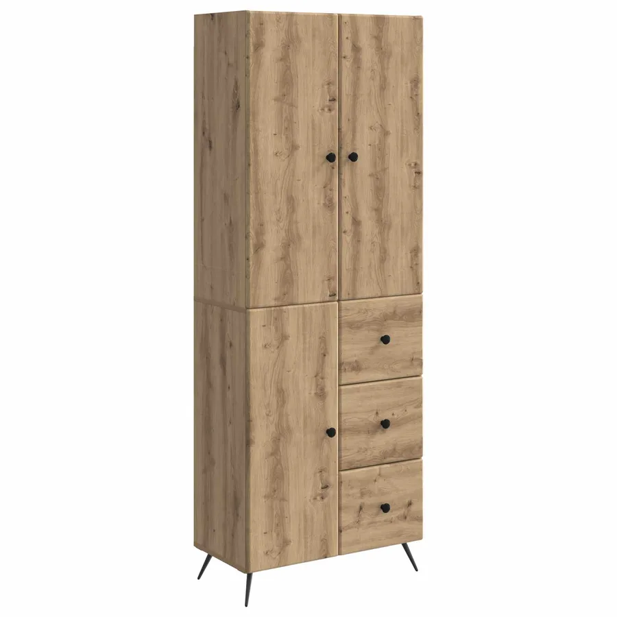 Ensemble de Meubles 2 pc Chêne artisanal Bois d'ingénierie - 2