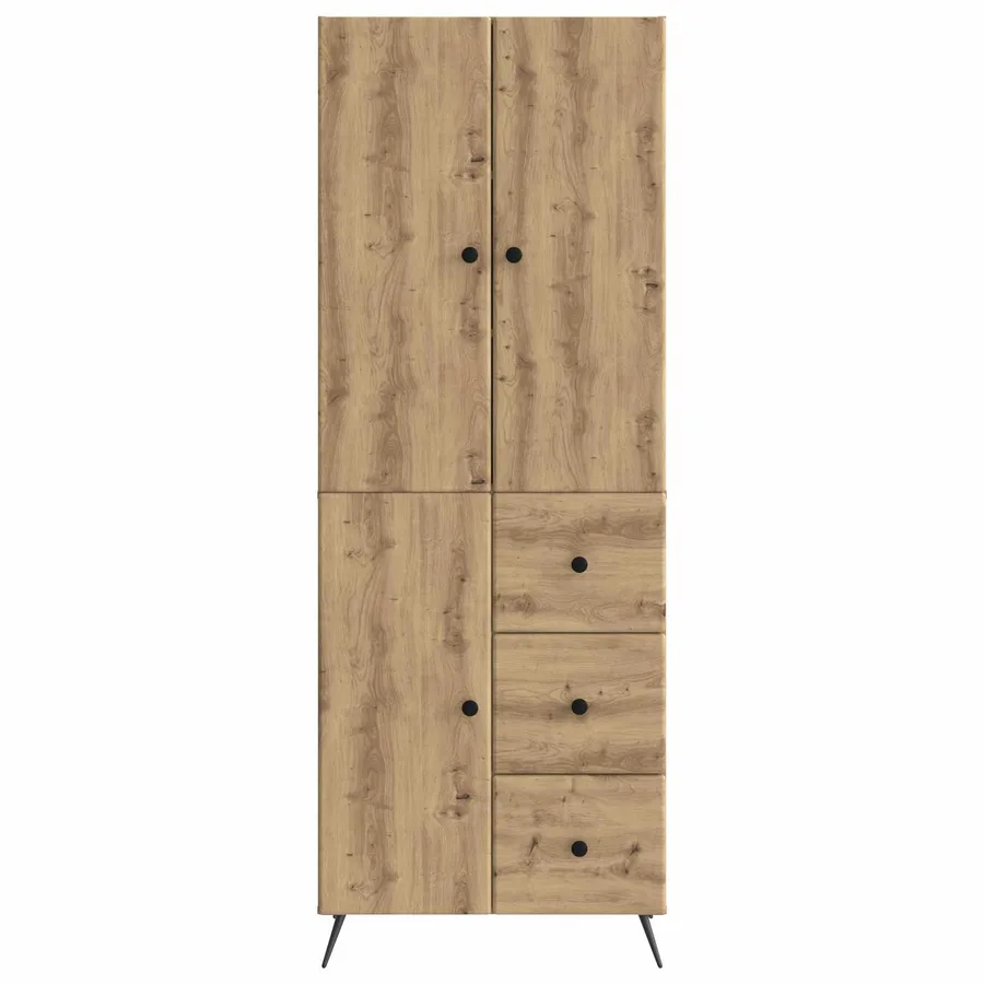 Ensemble de Meubles 2 pc Chêne artisanal Bois d'ingénierie - 5