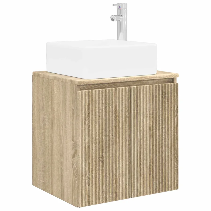 Ensemble d'armoire de salle de bain 5 pcs Chêne Sonoma - 7