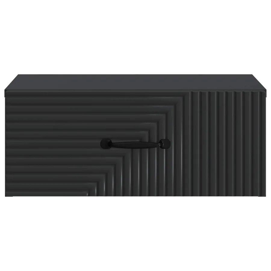 Cabinet de chevet mural 2 pcs Noir 49 x 34,5 x 20 cm - 7