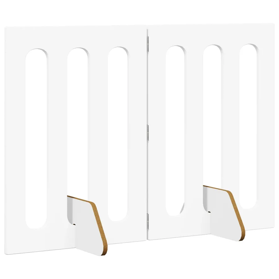 Clôture pliable pour animaux 2 pcs Blanc 100,5 x 38 x 70 cm - 3