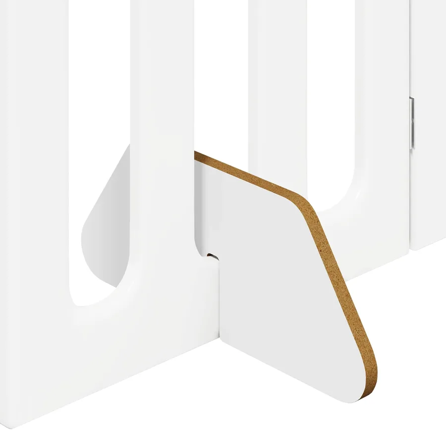 Clôture pliable pour animaux 2 pcs Blanc 100,5 x 38 x 70 cm - 6