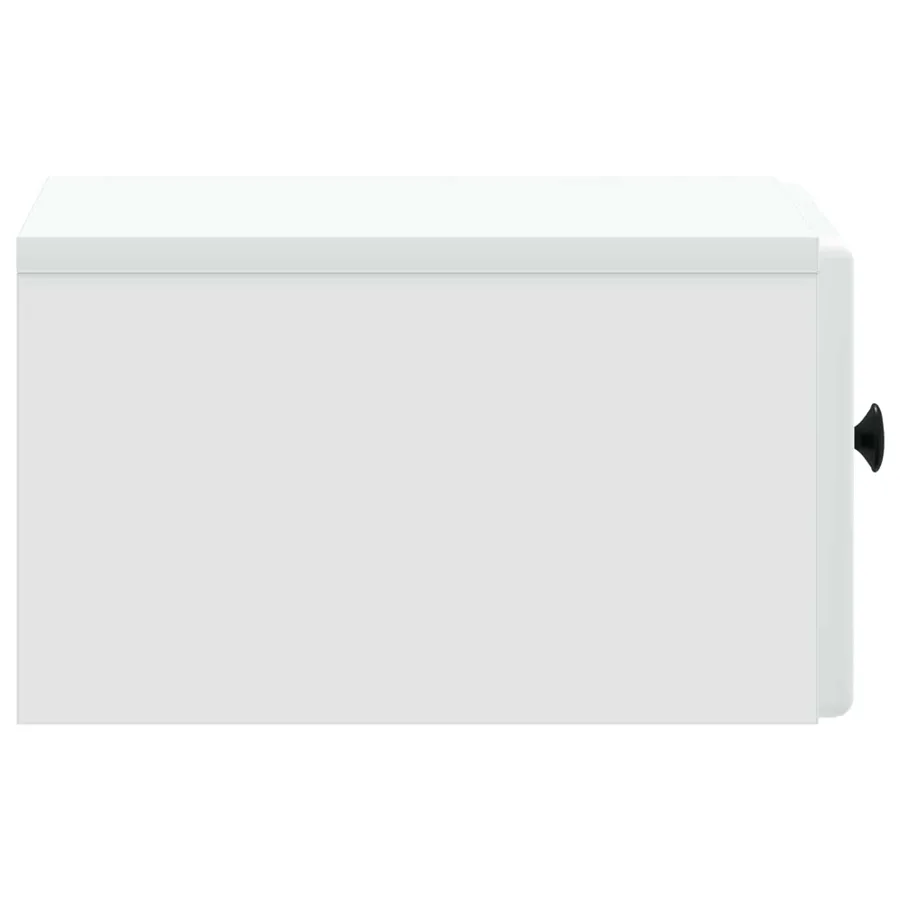 Cabinet de chevet mural avec tiroir Blanc 34,5 x 33 x 20 cm - 6