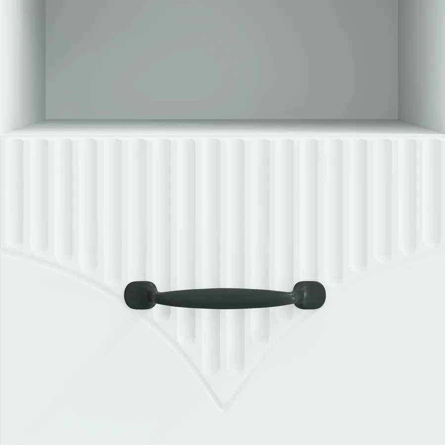 Meuble TV Blanc 102 x 34,5 x 47 cm Bois d'ingénierie - 10