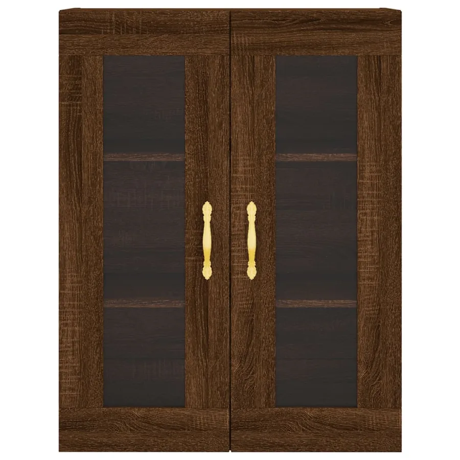 Armoire murale chêne marron 69,5x34x90 cm - 7