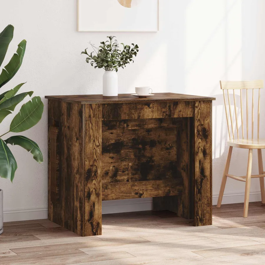 Table à dîner 240 x 85 x 75 cm Bois d'ingénierie Chêne fumé - 4