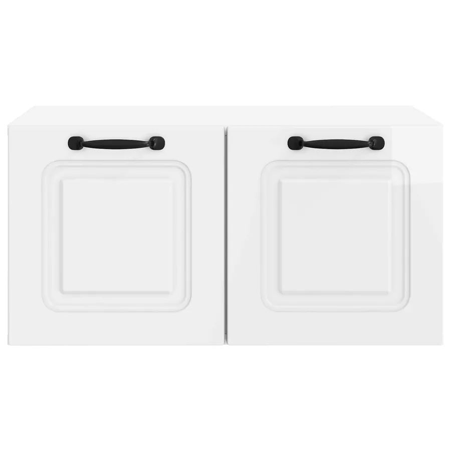 Meuble TV mural Montage mural Blanc brillant 59,5 x 41 x 30 cm - 6