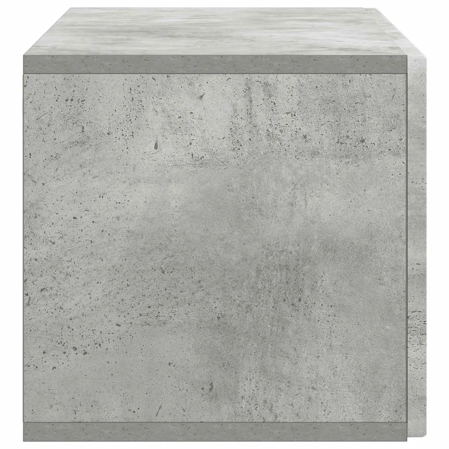 Meuble TV mural Gris béton 78,5 x 31 x 30 cm Bois d'ingénierie - 7
