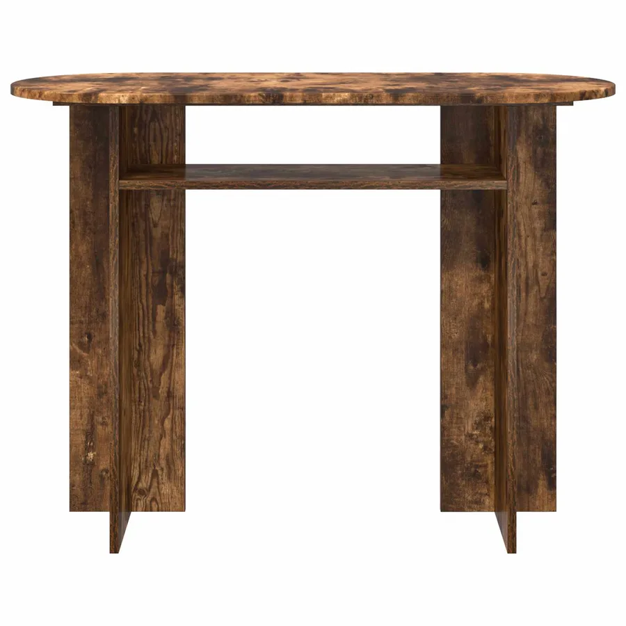 Table console Chêne fumé 100 x 39,5 x 75 cm Bois d'ingénierie - 5