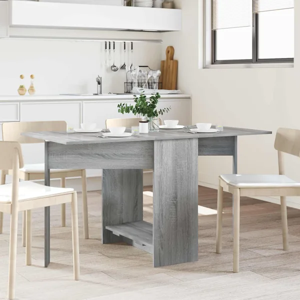 Table à dîner 138 x 70 x 73,5 cm Bois d'ingénierie Sonoma gris