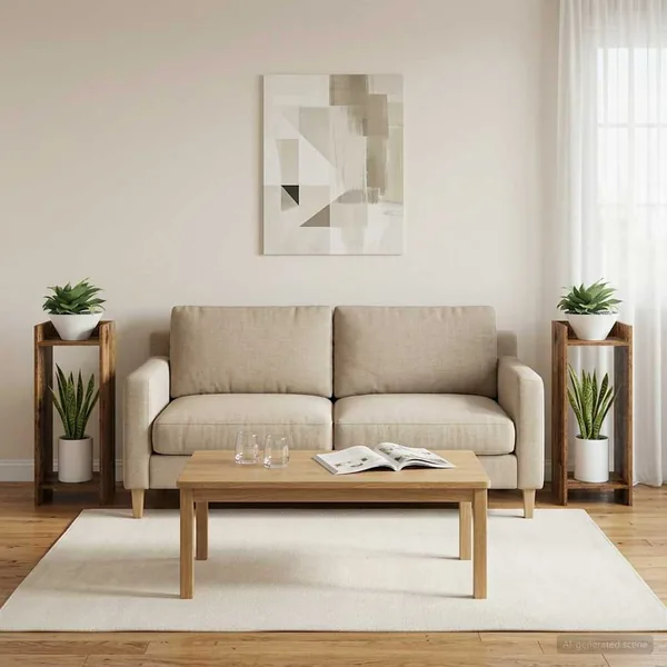 Support de Plante 2 pc Bois ancien 30 x 30 x 80 cm