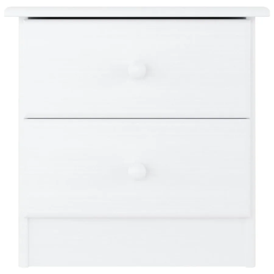 Table de chevet ALTA blanc 41x35x41 cm bois de pin massif - 3